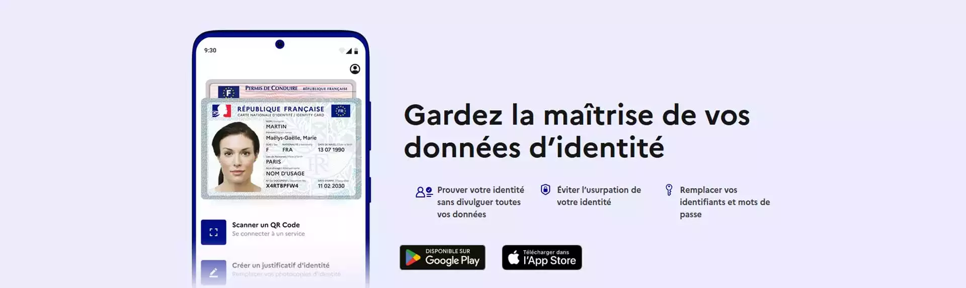 application France identité